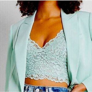 Express Mint Lace Bralette Size Large